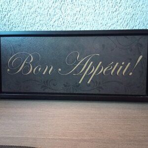 "Bon Appetit" wall decor sign